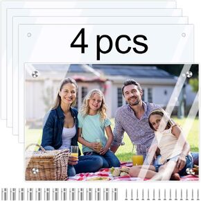4Pcs Sublimation Glass Photo Blanks 7.87.x11.8 inch,Sublimation Blanks Wall Mount Tempered Glass Photo,DIY Picture Wall Frame Poster for Home Decor,Room Decor Sublimation Ornaments Blanks