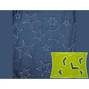 Parrs Star Free Motion Quilting Ruler for Domestic Machines