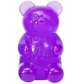 Schylling NeeDoh Gummy Bear - Sensory Fidget Toy with Jelly-Like Filling - 3.5" Tall - Purple (Pack of 1)