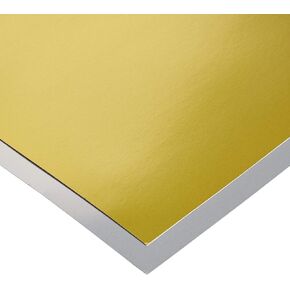 Hygloss Products Metallic Foil Board-10 Sheets, 8.5"x11" 5 Gold & 5 Silver
