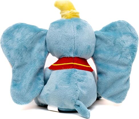 Buckle-Down Disney Squeaky Plush Dog Toy for Large, Medium & Small Dogs, Dumbo Full Body Sitting Pose Gray, 5" x 7.5" in Saudi Arabia