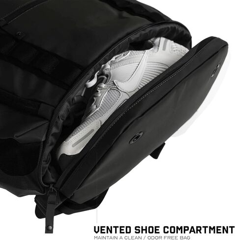 Gymreapers Gravestone 21L Backpack Travel Gym Bag Water-Resistant Lightweight Laptop Sleeve Carry On Luggage for Men & Women (Onyx) in Saudi Arabia