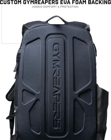 Gymreapers Gravestone 21L Backpack Travel Gym Bag Water-Resistant Lightweight Laptop Sleeve Carry On Luggage for Men & Women (Onyx) in Saudi Arabia