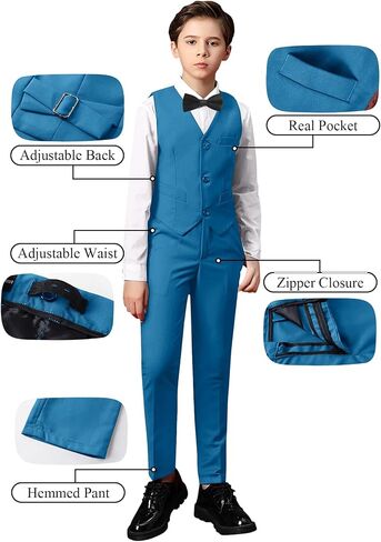 Yanlu Toddler Suits for Boys Formal Suit Ring Bearer Outfit Kids Dress Clothes for Wedding in Saudi Arabia