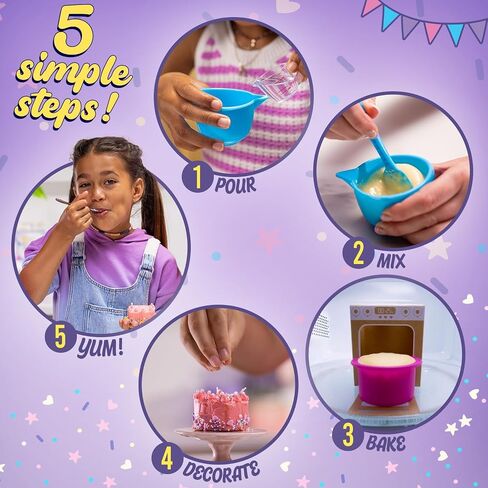 Goliath Tasty Tinies Bake Shop 8 Pack | يحتوي على 8 مجموعات كاملة لصنع ما مجموعه 16 كعك صغير لذيذ لذيذ | رائع للحفلات ، أحداث المجموعة ، وظائف المدرسة | الأعمار 6+ in Saudi Arabia