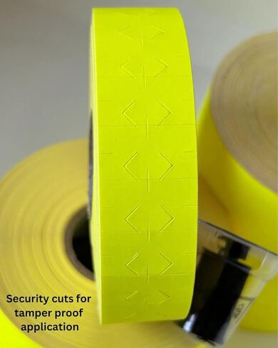 1131 ملصقات pricemarking متوافقة مع Monarch 1131 Labellers ، 8 لفات = 20000 تسمية (أصفر فلورو) in Kuwait