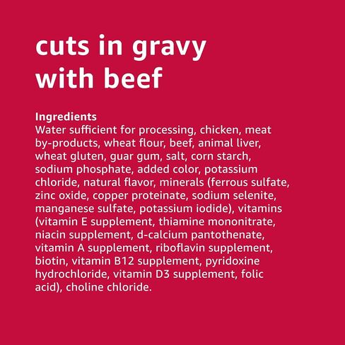 Amazon Basics Cuts in Gravy Canned Dog Food Variety Pack, Country Stew Flavor and with Beef, 13.2oz (Pack of 12) in Kuwait