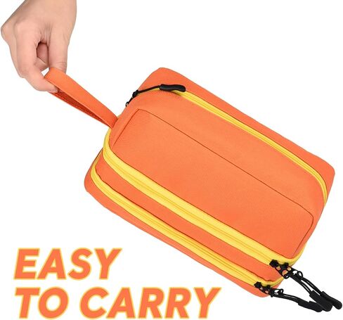 Genteen Large Capacity Pencil Case,Multifunction Pencil Pouch,Pencil Bags with Zipper 3 Compartments Pencil case organizer for or School Teen Girl Boy Men Women（Black） in Saudi Arabia
