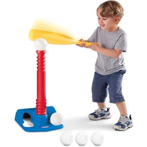 مجموعة Tikes T-Ball Little ، Red ، 5 كرات ، للأطفال الصغار الذين تتراوح أعمارهم بين 18 شهرًا
