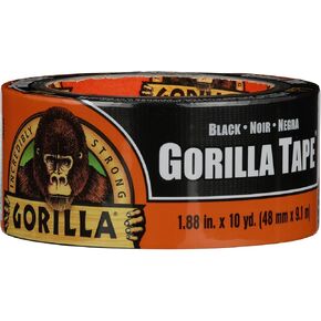 Gorilla Gorilla Tape, 3" Core, 1.88" x 10 yds, Black