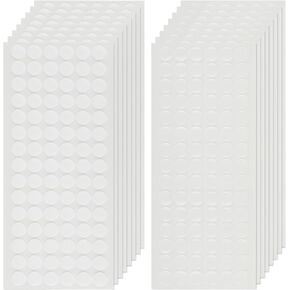 Self Adhesive Dots,1080Pcs(540 Pairs) 0.59" Diameter Strong Sticky Nylon Dots,Hook and Loop Dots with Adhesive, Round Circle Sticky Sticker Dots for School Classroom, Office, Home