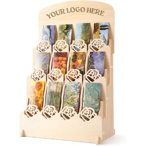 Bookmark Display Stand for Vendors, Multi-Purpose Bookmark Holder, Portable Display Stand for Craft Fairs, Vendor Booths, Retail Store