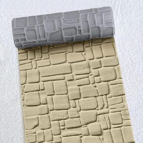 RPG Terrain Texture Roller – High-Definition Scene Detailing Tool for DND Terrain, Clay/Foam Carving Roller for ABS Polymer Clay Patterns, Creative Board Game Accessory Set