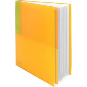 Kokuyo 40-Pocket Binder with Plastic Sleeves 9"x12" (Pink), A4 Art Portfolio Folder with Clear Sheet Protectors. 80 Pages of Presentation Display Book. Japan Import (CTRA-C40P)