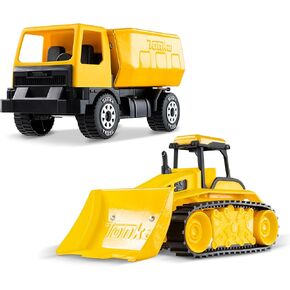 Tonka - Steel Classics Giga Series - Dump Truck & Bulldozer, 2-Pack