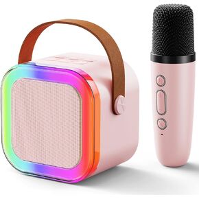 آلة Kids Karaoke for Girls: مكبر صوت بلوتوث ميني ميني محترف مع ميكروفون - موسيقى الأطفال الغناء لـ 4،5،6،7،8،9،10 عام