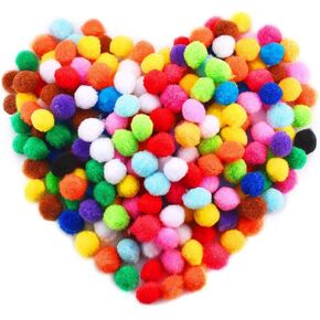 Enenes Mini Pom Pom, Assorted Pompoms for Craft Fuzzy Pompom Balls for Children DIY Supplies Creative Crafts Decorations (500 PCS, 0.6 INCH) in Saudi Arabia