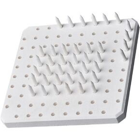 Tofficu 60 Pcs Kiln Firing Tools with Refractory Mat for Pottery and Ceramics - Durable Ceramic Support Nails for Home Kiln Use