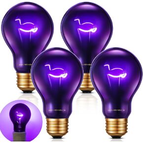 RETISEE 4 PACK 100W الزواحف المليئة بالحرارة مصباح محاكاة مصباح ضوء القمر مصباح الأرجواني الزواحف لمبة الحرارة الليلية للتنين سحلية سحلية ثعبان السلحفاة البرمائية البرمائيات