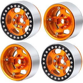 RC Wheel Rim 4pcs 1.9inch Beadlock Metal Wheel Hub Rim for 1/10 RC Crawler Axial SCX10 Wraith 90048 90018 RR10 TRX4