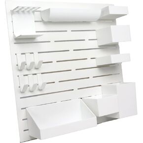 Everything Mary Wall Organizer for Artists & Crafters - Includes Hooks, Trays, and Holders for Workspace Management - Customizable Layout, Easy Installation