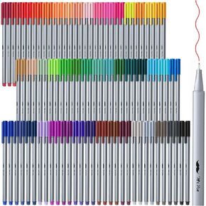 Mr. Pen- Fineliner Pens, 100 pcs, Colorful Pens, 0.4mm Fineliners Pens, Art Pens, Writing Pens Fine Point Pen, Color Pens Fine Point Smooth Writing Pens, Fine Tip pens, Drawing Pens, Fine Line Pens