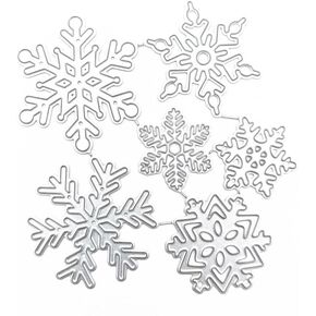 Christmas Snowflake Metal Die Cuts for Card Making Metal Cutting Dies for Scrapbooking Paper Crafting DIY Embossing (Style A)
