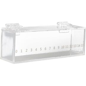 Fish Viewing Box,Acrylic Fish Breeding Box,Fishing Photo Tank,Hatching Boxes, Clear Micro Landscape Fish Tank with Scale