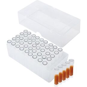 Klmnop Aquarium Baby Brine Shrimp Discording Container ، 50 PCS Collection Tubes Kit for Older Shrimp Hatchery (1.8ml)
