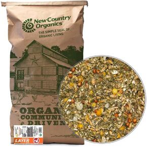 New Country Organics I Pastured Perfect Layer Feed for Laying Hens | Corn-Free and Soy-Free | 17% Protein | Certified Organic and Non-GMO | 40 lbs