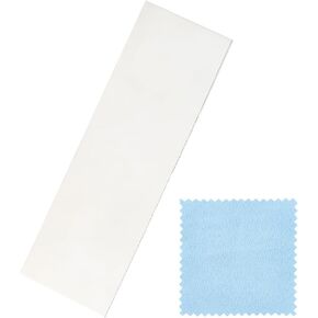 BENECREAT 925 Sterling Silver Sheet 3x1 Inch Soft Silver Solder Sheet 26 Gauge Suitable for DIY Handmade Jewelry Making Welding Silver Stamping Blanks