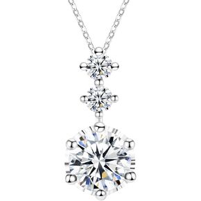 Moissanite Christmas cute deer head Bezel necklace, D Color VVS1 18k Gold Plated 925 Sterling Silver Round cut Pendant nature Gemstone Jewelry Sets 20 Inches Chain