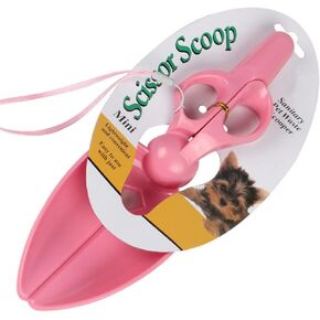 Scissor Dog Pooper Scooper Simpler and Easier Poop Scooper for Dogs Cats More Portable Poop Scooper for Travel Go on a Walk or to The Dog Park Pink