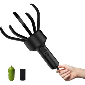 Portable Mini Dog Pooper Scooper for Yard&Walk – Lightweight Design for Easy Cleanup of Small Dog Waste (Includes Bags and Dispenser)