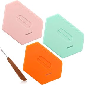 4pcs Magnetic Seam Guide Set, 1 Seam Ripper and 3 Polygonal Hemmer Guide with Scale Universal Hemmer Guide Multifunctional Sewing Machine Accessories Supplies for Sewing Machine