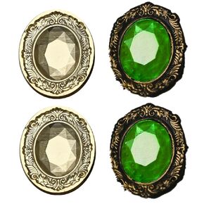 3D Embossed Diamand Wax Seal Stamp Head, ONWINPOR Diamond Frame Relief Carve Wax Sealing Stamp Head, Frame Wax Stamp Head, Wax Sealing for Wedding Invitations, Letter Sealing (3D-4)