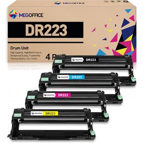 Compatible Drum Cartridge Replacement for Brother DR223CL Drum Unit Set 4 Pack DR-223CL DR223 Drum for HL-L3230CDW HL-L3270CDW HL-L3290CDW HL-L3210CW MFC-L3750CDW MFC-L3770CDW Printer
