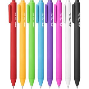 Mr. Pen- Retractable Gel Pens, 8 Pack, Color Ink Gel Pens Fine Point, Vivid Colors, 0.7mm Gel Pens Fine Point, Retractable Pens, Cute Pens, Aesthetic Pens for Journaling Fine Tip Pens
