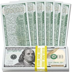 Franklin One Million Dollar Bill | Gospel Tracts | 1000000 Dollar Bill Bible Tracts For Salvation| Christian Tracks For Salvation | Christian Tracts For Evangelism Church Visitor Cards (100 Pack, ESV)