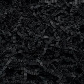 1LB Crinkle Cut Paper Shred Filler, Black Shredded Paper for Gift Baskets Boxes Filling, Birthday Wedding Valentines Day Decoration