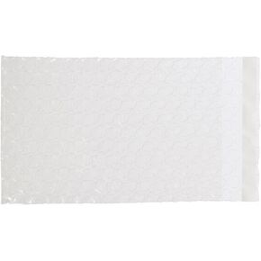 TOJYXSY Clear Bubble Bags 100 PCS 2.5" x 3"+1" Inch (6.5 x 8+2cm) Smooth on Both Sides Self Sealing Plastic Packing Pouches