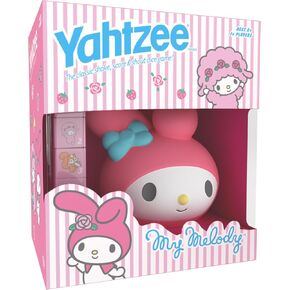 Yahtzee: My Melody Dice Game, Collectible Hello Kitty & Friends Dice Cup Featuring Adorable Artwork, Classic Game Based on Hello Kitty & Friends Favorite, Officially Licensed Sanrio Game & Merchandise