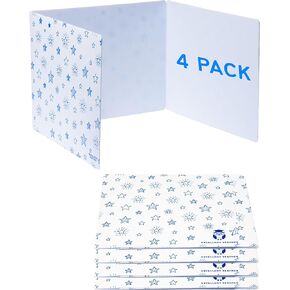 4 Plastic Privacy Folders for Students — Durable + Erasable — Desk Divider Privacy Panel, Easy-Store Privacy Shields for Student Desks, Testing Dividers for Classroom, Test Dividers for Student Desks