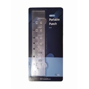Franklin Covey Portable 7-Hole Punch for Classic Style Day Planner Pages- Plastic, 5mm Hole Diameter,Insert Plastic Punch Diary