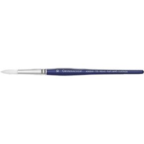 Grumbacher Academy Watercolor Round Brush, White Nylon Bristles, Size 10 (775.10)