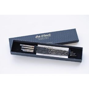 da Vinci Brushes Maestro Kolinsky 4 Brush Gift Box Set - Series 11 Full Belly Rounds Sizes 0, 1, 2 & 3 for Watercolor