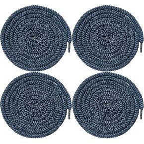 Round Hoodies Drawstring Cords Replacement Navy Blue 4 pcs, Dia 6 mm Length 49 inch - Replacement Strings for Hoodies, Sweatshirts, Sweatpants, Shorts, Pants, Jackets, Coats