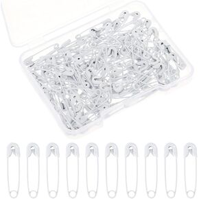250 Pcs White Safety Pins Small, 19mm/0.75in Tiny Safety Pins Mini Safety Pins for Clothes, Metal Sewing Pins Mini Safety Pins Sewing Clothes Pins for Tags DIY Crafts Jewelry Making(White)
