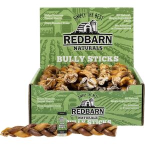 Redbarn 12" Braided Bully Sticks for Dogs, Pack of 1