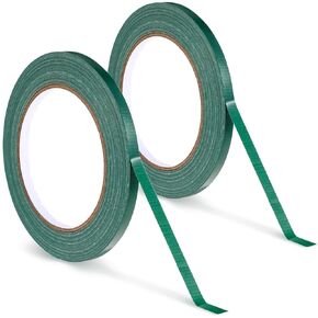 2 Roll Floral Tape 1/4" Green Flower Tape Adhesive Florist Tape Binding Tape Waterproof Floral Tape for Fresh Flowers Bouquets Stem Wrapping and Floral Arrangement Supplies (98ft/33yd/Roll)